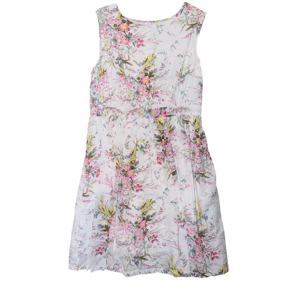The Vermont country store white floral 100% cotton dress XL cottagecore feminine